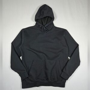 Stedman Blank Black Fleece Hoodie Mens Large